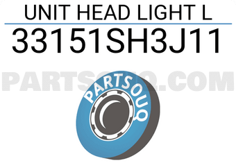 Honda 33151SH3J11 UNIT HEAD LIGHT L