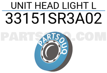 Honda 33151SR3A02 UNIT HEAD LIGHT L