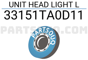 Honda 33151TA0D11 UNIT HEAD LIGHT L
