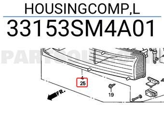 Honda 33153SM4A01 HOUSINGCOMP,L