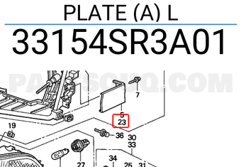 Honda 33154SR3A01 PLATE (A) L