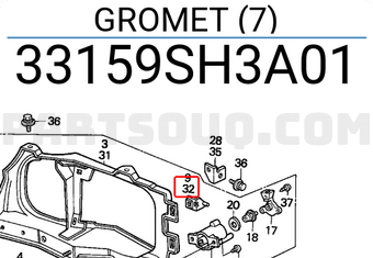 Honda 33159SH3A01 GROMET (7)