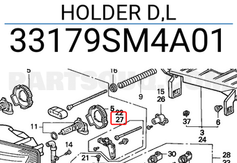 Honda 33179SM4A01 HOLDER D,L