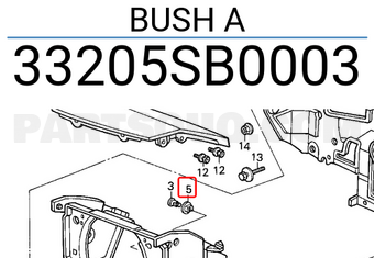 Honda 33205SB0003 BUSH A
