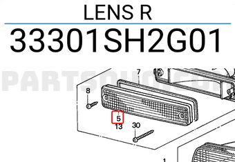 Honda 33301SH2G01 LENS R