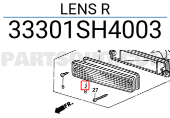Honda 33301SH4003 LENS R