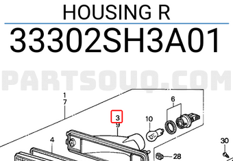 Honda 33302SH3A01 HOUSING R