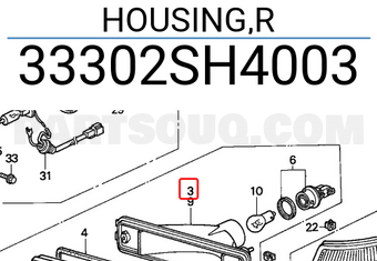 Honda 33302SH4003 HOUSING,R