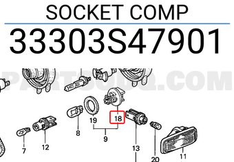 Honda 33303S47901 SOCKET COMP