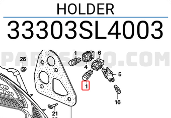 Honda 33303SL4003 HOLDER