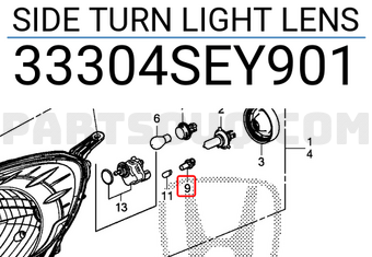 Honda 33304SEY901 SIDE TURN LIGHT LENS