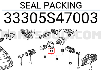 Honda 33305S47003 SEAL PACKING