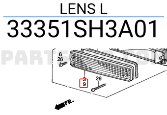 Honda 33351SH3A01 LENS L