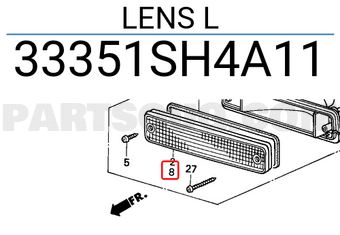 Honda 33351SH4A11 LENS L