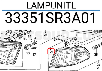 Honda 33351SR3A01 LAMPUNITL