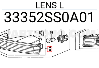 Honda 33352SS0A01 LENS L