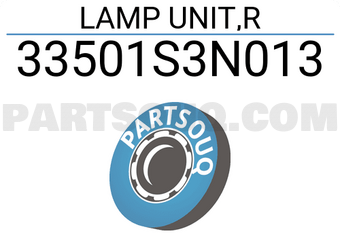 Honda 33501S3N013 LAMP UNIT,R
