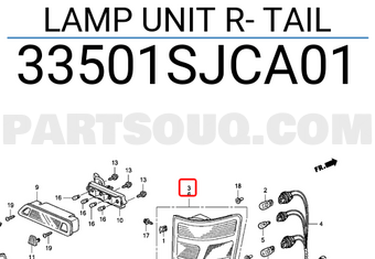Honda 33501SJCA01 LAMP UNIT R- TAIL