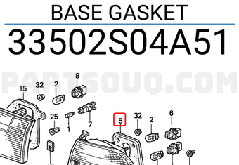 Honda 33502S04A51 BASE GASKET