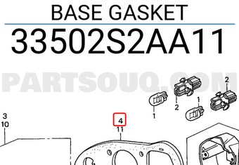 Honda 33502S2AA11 BASE GASKET