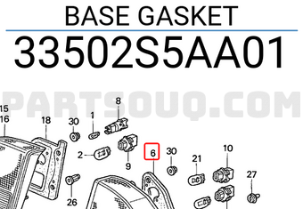 Honda 33502S5AA01 BASE GASKET