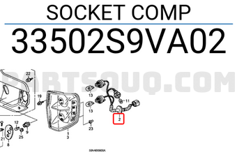 Honda 33502S9VA02 SOCKET COMP