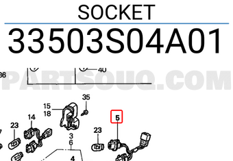 Honda 33503S04A01 SOCKET