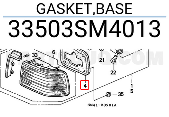 Honda 33503SM4013 GASKET,BASE