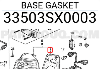 Honda 33503SX0003 BASE GASKET