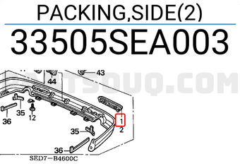 Honda 33505SEA003 PACKING,SIDE(2)