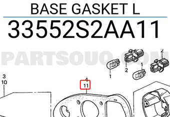 Honda 33552S2AA11 BASE GASKET L