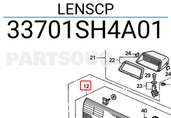 Honda 33701SH4A01 LENSCP