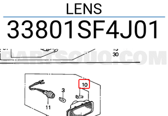 Honda 33801SF4J01 LENS