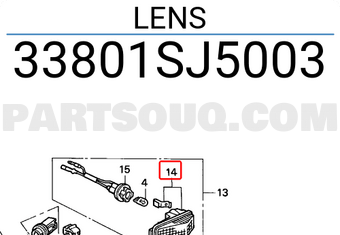 Honda 33801SJ5003 LENS