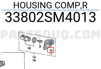 Honda 33802SM4013 HOUSING COMP,R