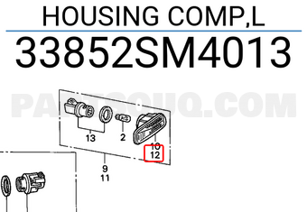 Honda 33852SM4013 HOUSING COMP,L