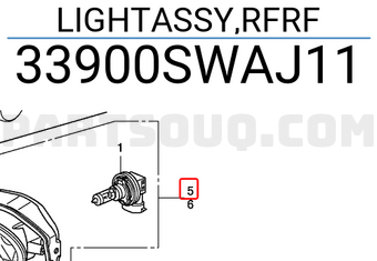 Honda 33900SWAJ11 LIGHTASSY,RFRF
