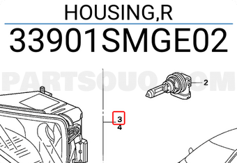Honda 33901SMGE02 HOUSING,R