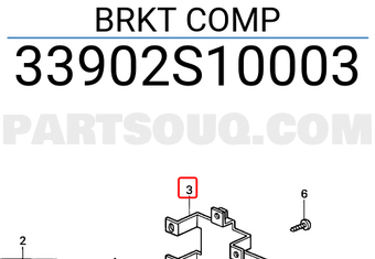 Honda 33902S10003 BRKT COMP