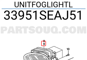 Honda 33951SEAJ51 UNITFOGLIGHTL