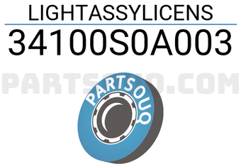 Honda 34100S0A003 LIGHTASSYLICENS