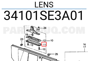 Honda 34101SE3A01 LENS