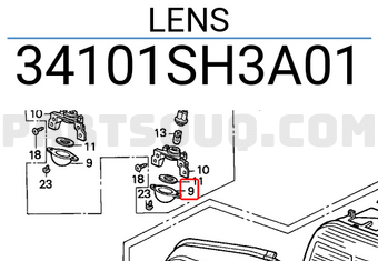 Honda 34101SH3A01 LENS