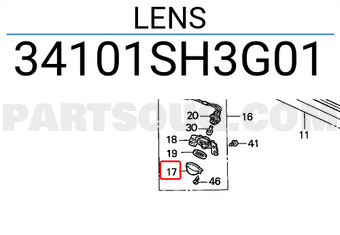 Honda 34101SH3G01 LENS