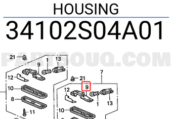 Honda 34102S04A01 HOUSING