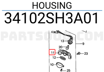 Honda 34102SH3A01 HOUSING