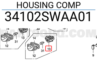 Honda 34102SWAA01 HOUSING COMP