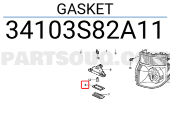 Honda 34103S82A11 GASKET
