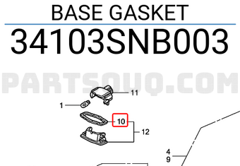 Honda 34103SNB003 BASE GASKET