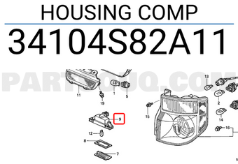 Honda 34104S82A11 HOUSING COMP